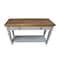 International Concepts Rectangle Vista Console/Sofa Table, 48 W, 16 L, 30 in H, Wood, Hickory/Stone OT41-15S - alternate 3